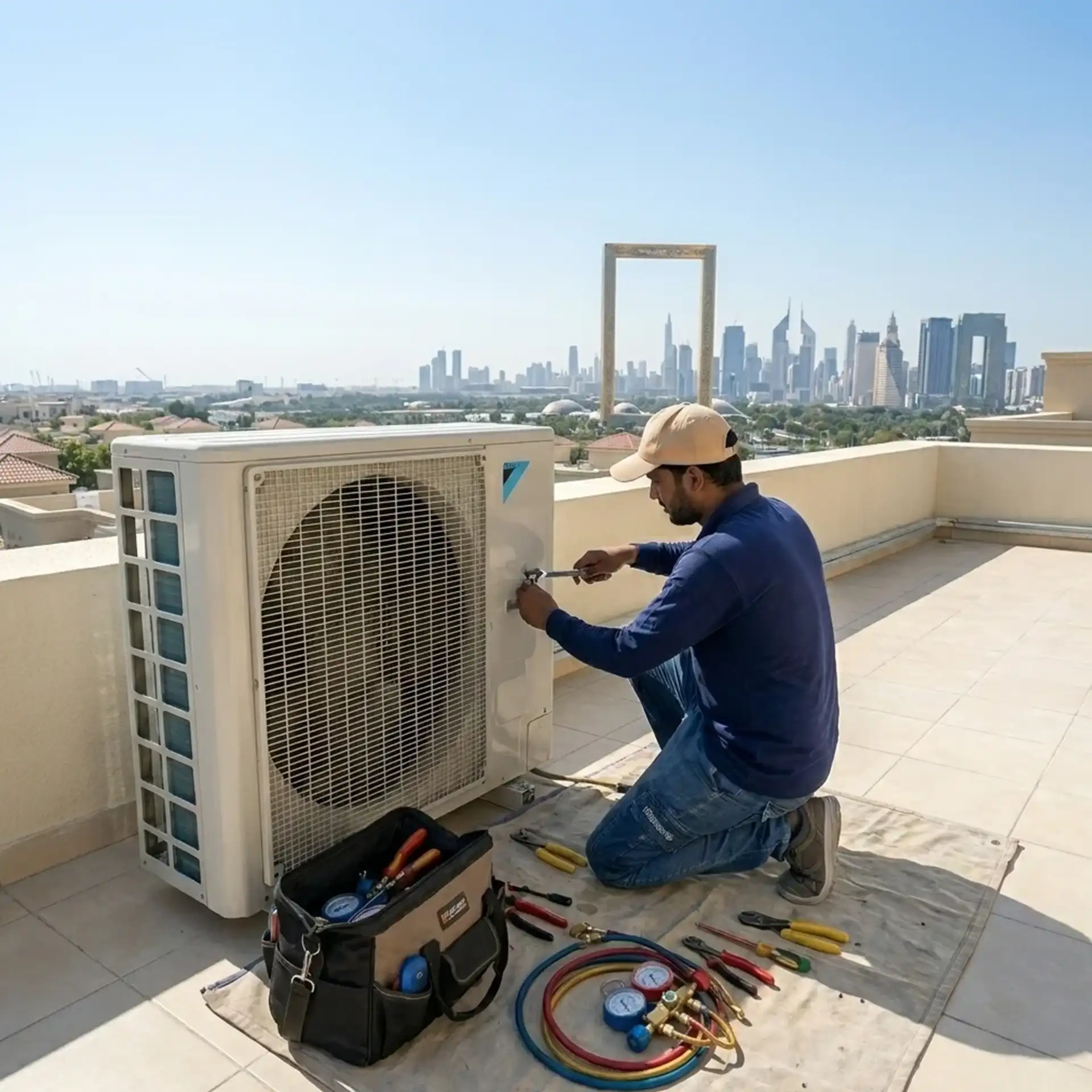 Air conditioner spare parts and maintenance